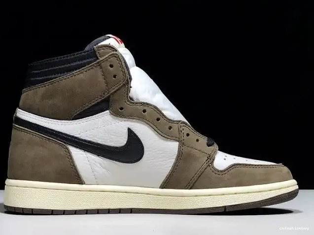 100 Air x CD4487 Travis Jordan 'Mocha' High Scott Retro 1 - OG 0701